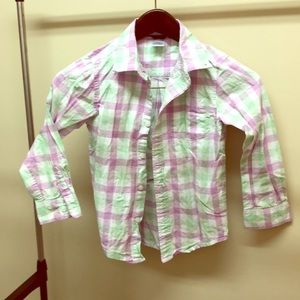 Gymboree girls button down shirt size S 5-6